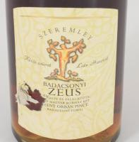 1999 Szeremley Badacsonyi Zeus késői szüret, bontatlan palack édes badacsonyi fehérbor, pincében, sz...