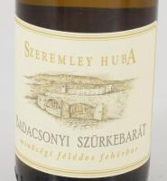 2002 Szeremley Huba Badacsonyi Szürkebarát, bontatlan palack fehérbor, pincében, szakszerűen tárolt,...