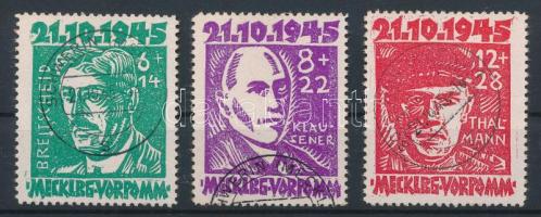 Németország megszállás szovjet-zóna 1945 Mi 20-22 (Mi EUR 240,-)