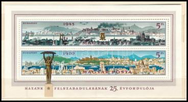 1970 Felszabadulás blokk eredeti ajándék tokban, így nagyon ritka!!