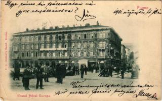 1901 Fiume, Rijeka; Hotel Europe. P. H. Günther's Nachf. / szálloda / hotel (EB)