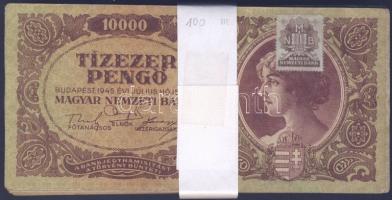1945. 10000P (100x) bélyeggel T:II,III