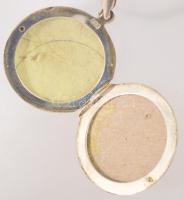 Ezüst (Ag) fényképtartó medálos nyaklánc, jelzett, nettó 13,9g