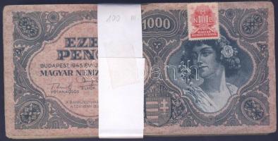 1945. 1000P (100x) bélyeggel T:II,III