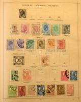 1907-es kiadású Schaubek album, benne néhány ezer magyar és európai bélyegek kb 1940-ig. Érdekes bön...