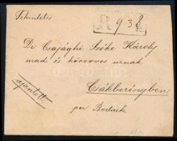 1886 Ajánlott levélek 5kr + 10kr "BUDAPEST / DÉLUTÁN" - Csákberény