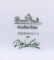 Rosenthal váza. cca 1970/80, terv.: Björn Wiinblad (1918-2006). Jelzett, hibátlan, m: 21,5 cm