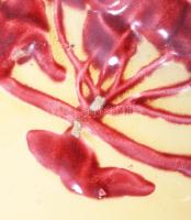 Körmöcbánya meggymintás 3 részes falitányér szett, jelzett, felületi kopással, d: 17-26 cm