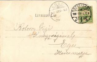 1906 Szabadka, Subotica; Kossuth utca, villamos. Heumann Mór kiadása / street, tram (EK)