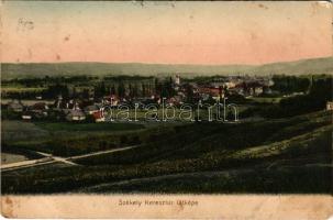 1910 Székelykeresztúr, Kristur, Cristuru Secuiesc; látkép. Lengyel László kiadása / general view (fl)
