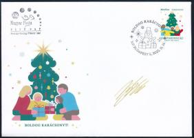 2025 Karácsony - Belföld bélyeg FDC a tervező aláírásával