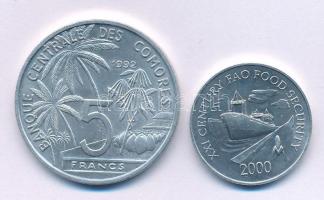 Comore-szigetek 1992. 5Fr "FAO" Al + Panama 2000. 1c Al "FAO" T:AU Comores 1992. 5 Francs "FAO" Al + Panama 2000. 1 Centesimo Al "FAO" C:AU