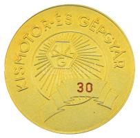 1970-1980 k. "Kismotor- és Gépgyár / 35 éves Hűséges munkáért" aranyozott fém emlékérem (60mm) T:AU ph.