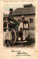 Debrecen, Debreczeni parasztok, Népviselet Magyarországról, magyar folklór. Kézzel festve. Lederer &amp; Popper Serie XVI. No. 216. (fl)