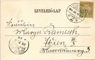 1904 Hortobágy, Pásztorok étkezése. Pongrácz Géza kiadása Kiss Ferenc eredeti fényképe után (EK)