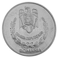 Románia DN "Román Parlament" ezüstözött fém emlékérem (55mm) T:AU kis ph.
Romania ND &quo...