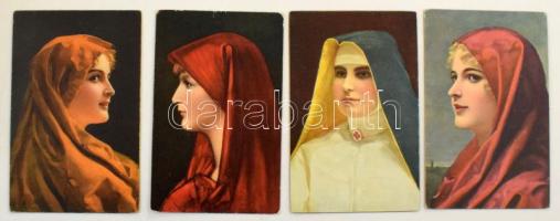 67 db Stengel festmény képeslap