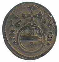 Csehország (történelmi tartomány) / Szilézia 1696. 3pf billon "I. Lipót" Brieg (0,58g) T:XF Bohemia / Silesia 1696. 3 Pfennig billon "Leopold I" Brzeg (0,58g) C:XF
