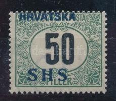 SHS 1918 Portó 50f VIIa vízjellel (80.000) Signed: Bodor Certificate: Zrinjscak