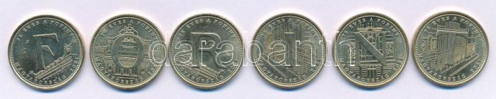 2021. 5Ft Cu-Ni-Zn "75 éves a Forint" (6xklf) teljes sor! T:AU kis patina
