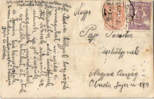 Arad, Str. General Berthelot / utca, Erdélyi Hitelbank R.T., Apollo mozi, szálloda, Glück üzlete / s...