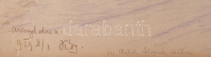 Kelemen Gy (?) jelzéssel vagy jelzés nélkül, 8 db mű: Tabáni részletek, 1929-1933. Akvarell, papír. ...