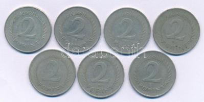 1950-1966. 2Ft Cu-Ni (7xklf) T:XF,VF patina