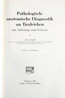 Dr. L. Lund: Pathologisch-anatomische Diagnostik an Tierleichen. Mit Anleitung zum Sezieren. Hannover, 1929., M. &amp; H. Schaper. Német nyelven. Fekete-fehér szövegközti képanyaggal illusztrált. Kiadói egészvászon-kötés.