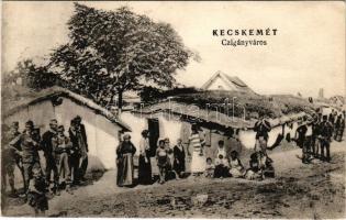 Kecskemét, cigányváros, putri. Fekete Soma kiadása 4071. (EK)