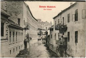 Miskolc, Kis Velence, Szinva, áradás. Grünwald Ignác kiadása (vágott / cut)