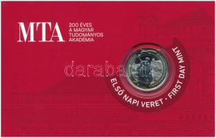 2025. 200Ft "Magyar Tudományos Akadémia (MTA)" első napi veret sorszámozott "02897" emléklapon T:UNC