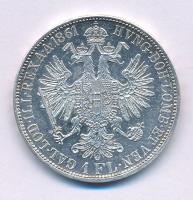 Ausztria 1861A 1Fl Ag "Ferenc József" T:AU Austria 1861A 1 Florin Ag "Franz Joseph" C:AU Krause KM#2219