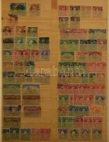 USA több példányos tétel / rendező 16 lapos A4-es berakóban, hozzá albumlapok