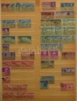 USA több példányos tétel / rendező 16 lapos A4-es berakóban, hozzá albumlapok