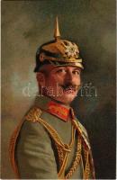 Kaiser Wilhelm II. / II. Vilmos német császár egyenruhában / Emperor Wilhelm II of Germany. Meissner &amp; Buch, Leipzig, Postkarten Serie 2096 "Unsere Kaiser". litho