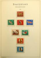 Leuchtturm NSZK falcmentes album kevés bélyeggel 1952-től az 1980-as évekig