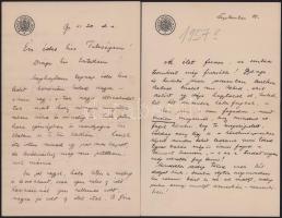 Jankovics Marcell (1941-2021) Kossuth-díjas filmrendező családi irathagyatéka, 26 db levél és képesl...