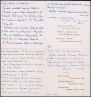 Jankovics Marcell (1941-2021) Kossuth-díjas filmrendező családi irathagyatéka, 26 db levél és képesl...