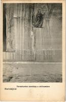 Marosújvár, Uioara, Ocna Mures; Természetes szentkép a sótömzsben. Grün Géza kiadása / salt mine, natural icon (fl)