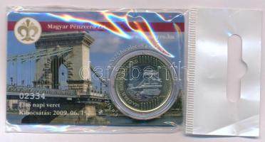 2009. 200Ft elsőnapi veret sorszámozott plasztikkártyán "02334" T:UNC