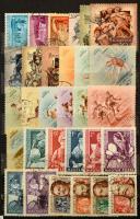Magyar bélyegek az 1950-es évekből közepes berakóban