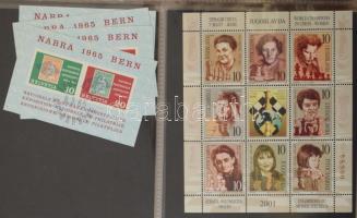 86 db európai blokk, kisív vegyes minőségben levélberakóban