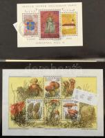 86 db európai blokk, kisív vegyes minőségben levélberakóban