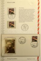 Svájc 48 db gyűjtői lapmindegyiken postatiszta és bélyegzett bélyeg + FDC