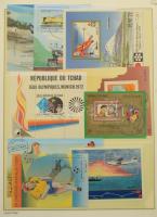 84 db külföldi blokk, kisív vegyes minőségben levélberakóban