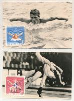 8 db MODERN magyar sport képeslap a MOB (Magyar Olimpiai Bizottság) megalakulásának 75. évfordulójár...