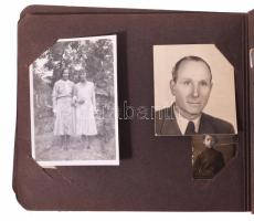 ca 1920-30 26 db fekete-fehér családi fotó albumban