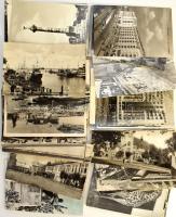 100 db MODERN kisalakú fekete-fehér külföldi város képeslap / 100 modern black and white foreign town postcards