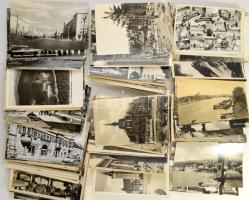 100 db MODERN kisalakú fekete-fehér külföldi város képeslap / 100 modern black and white foreign town postcards