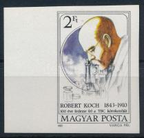 1982 Robert Koch vágott ívszéli bélyeg